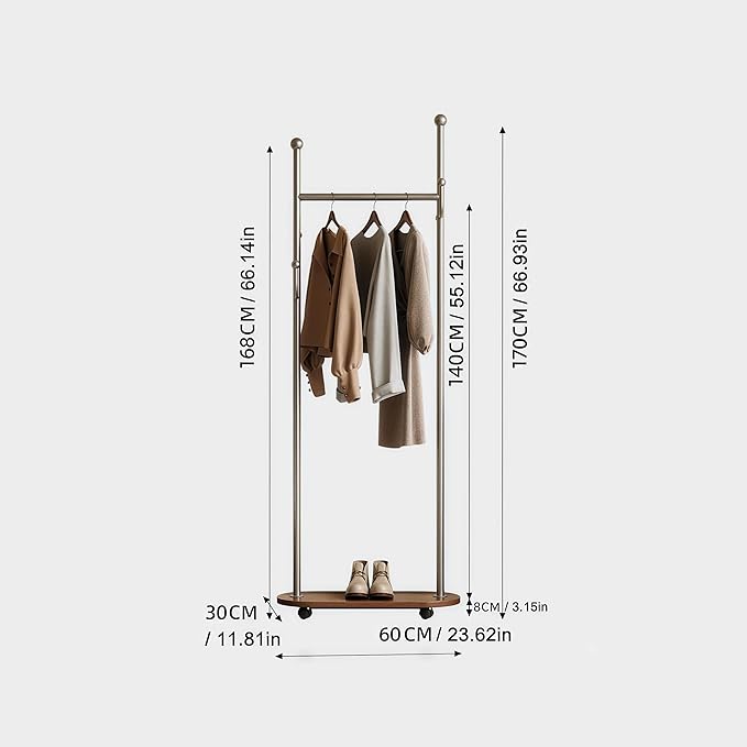 Cactus shaped Freestanding Metal Coat Rack Stand Modern Organizer for Scarf Jacket Hat Bags Ideal for Home Entryway Bedroom Corner Stable and Moveable(Silver)