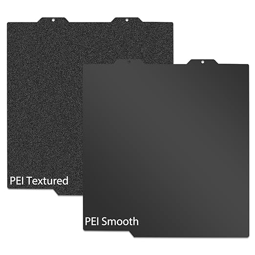 Black Smooth PEI+Black Textured PEI Build Plate for Bambu Lab A1 mini,Double Sided Build Sheet Heated Bed Spring Steel Flexible Platform 184x184mm