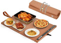 Garvee Electric Food Warming Mat for Countertop, 24x15 in, Dual Zone Control, Portable Silicone Food Warmer Pad Tray with Timer & 6 Temp Levels for Buffet Party, Easy to Clean, Orange