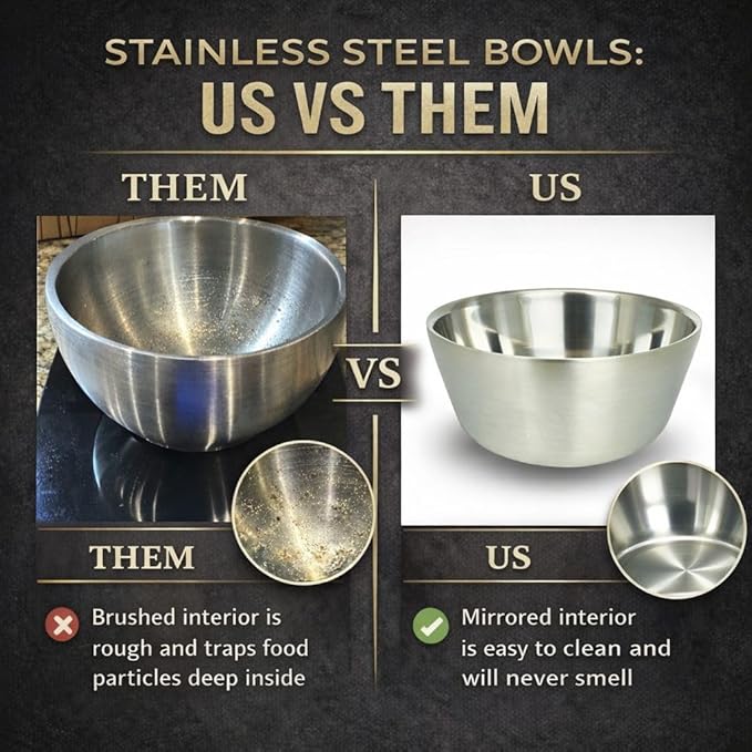 Stainless Steel Insulated Bowls for Kids and Adults - Set of 4-20 Oz Double Wall Metal Bowls for Ice Cream, Soup, Cereal, Snack, Rice Dish, Camping (Assorted 2 (Navy, Green, Teal Blue, Coral))