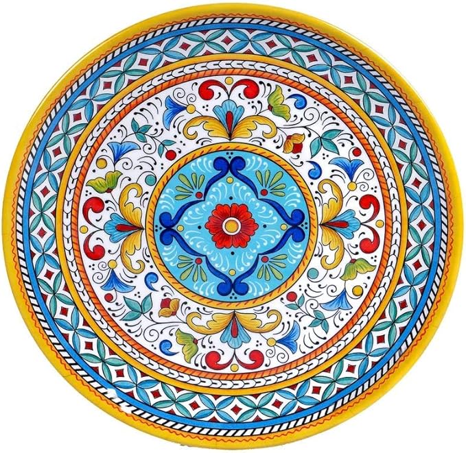 Certified International 28183 Portofino Round Platter, Melamine Heavy Weight, 650 Grams, 14-inch Diameter