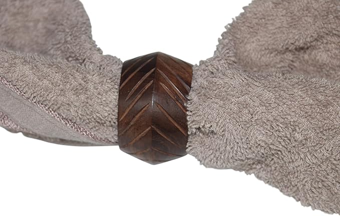 Wooden Napkin Rings Handcrafted Natural Wood Napkin Rings Decorations Christmas Ornaments Best for for Table Décor, Dinner Party, Wedding Party, Dining Parties, Table Decoration (12)