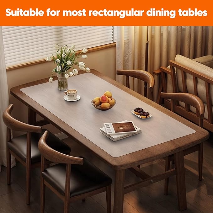 Extra Large Silicone Mats for Kitchen Counter,24"x80"Heat Resistant Mat for Kitchen Island,Table Protector for Dining Room Table,New Skin-Friendly Material Workbench Mat,Freely Cuttable,Translucent