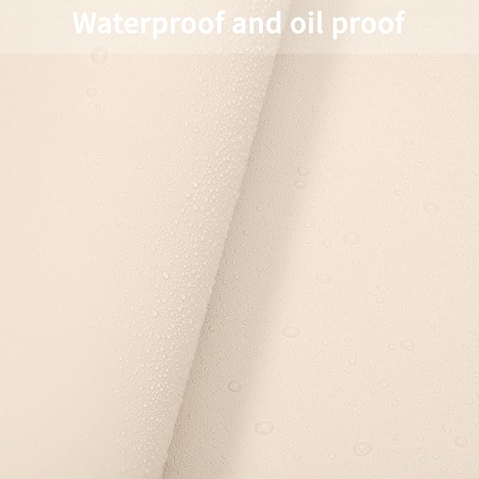 Leather Table Cover,1.8mm Thick,42x78 Inch Table Protector,Table Protector for Dining Room Table,Dining Table Cover,Table Cover Protector,Hule para Mesa De Comedor(Beige+Light Gray,42x78)