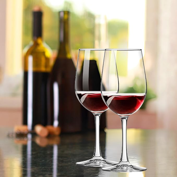 Wine Glasses Set of 2, 10 OZ Long Stem Wine Glasses Set for Red Wine and White Wine, Christmas Gift, Mother's Day Gift