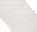 Solino Home Linen Placemats Set of 6 - Light Natural Placemats 14 x 19 Inch - 100% Pure Linen Table Mats for Spring, Easter - Athena
