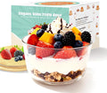 Trifle Bowl Set with Lids, 97oz & 135oz Glass Serving Bowls, BPA-Free Borosilicate Salad & Fruit Bowls, Airtight Food Storage Containers, Ideal for Layered Desserts & Holiday Parties