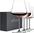 Red Wine Glasses Set of 4, 28 oz Large Wine Glasses, Hand Blown Crystal Clearer, Lighter for Tasting, Unique Gifts for Anniversary, Birthday, Wedding, Father's Day