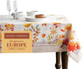 Maison d' Hermine Table Cloth Rectangle Table 100% Cotton 60 x 120 Inches Fall Tablecloth Reusable Everyday Use for Thanksgiving Christmas Decorations Dining Farmhouse Party (Amarante)