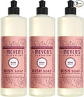 MRS. MEYER'S CLEAN DAY Liquid Dish Soap, Limited Edition Rose, 16 fl. oz - Pack of 3
