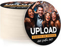 20 Pack, Personalized Drink Coasters, Custom Cardboard Coasters with Photo and Text, Design Your Own Coaster for Events, Parties, Bars, and Unique Gifts, 3.95" Round