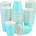 Wuadua 100 Pack 3 oz Blue Espresso Paper Cups - Sturdy and Leak-Proof for Parties, Events, Office, Home Use Disposable Mouthwash Cups - Ideal for Hot/Cold Drinks, Smooth Rim Design, Eco-Friendly