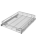Pull Out Cabinet Organizer (16.4" W x 21" D), Put Out Shelves for Kitchen Cabinets, Roll Out Drawers Heavy-Duty Metal Sliding Shelf, Bottom Mount