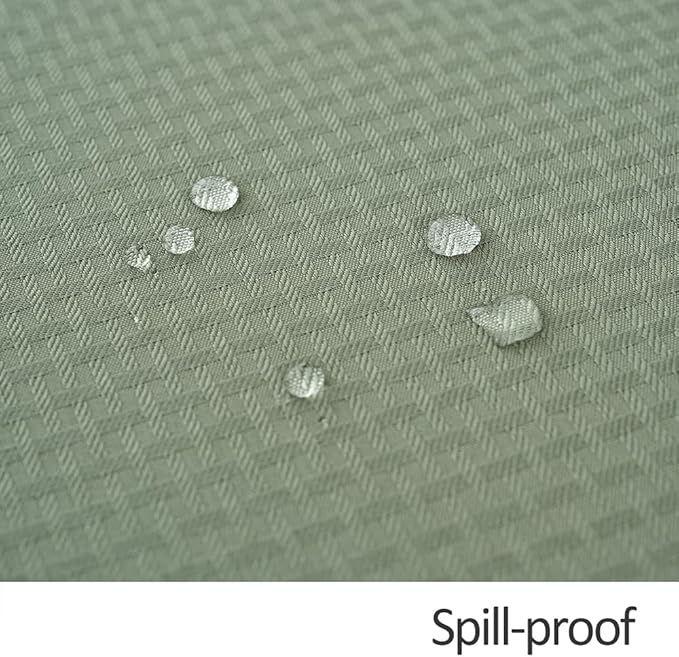 maxmill Tablecloth Weaved Texture Stain Resistant Waterproof, Wrinkle Resistant Washable Table Cloth, Fabric Table Cover for Dining Room, Indoor Outdoor Use, Rectangle 60 x 120 Inch, Sage Green