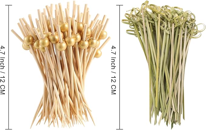 Disposable Charcuterie Cups 60 PCS with 200PCS Sticks and 60PCS Bags, 14 oz Kraft Paper Snack Boxes Appetizers Cup French Fry Holder with Cocktail Skewers Toothpicks Tooth Picks, Brown