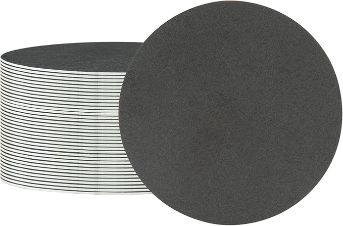 Restaurantware Paper Coasters 1000 Pack of 3.5 Inch Disposable Beverage Coasters Absorbent for Hot and Cold Drinks Black Coffee Cup Essentials for Table Decor, Kitchen, Home Patio or Living Room