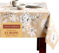 Maison d' Hermine Table Cloth Rectangle Table 100% Cotton 60 x 90 Inches Fall Tablecloth Reusable Everyday Use for Thanksgiving Christmas Decorations Dining Farmhouse Party (Pretty Autumn)