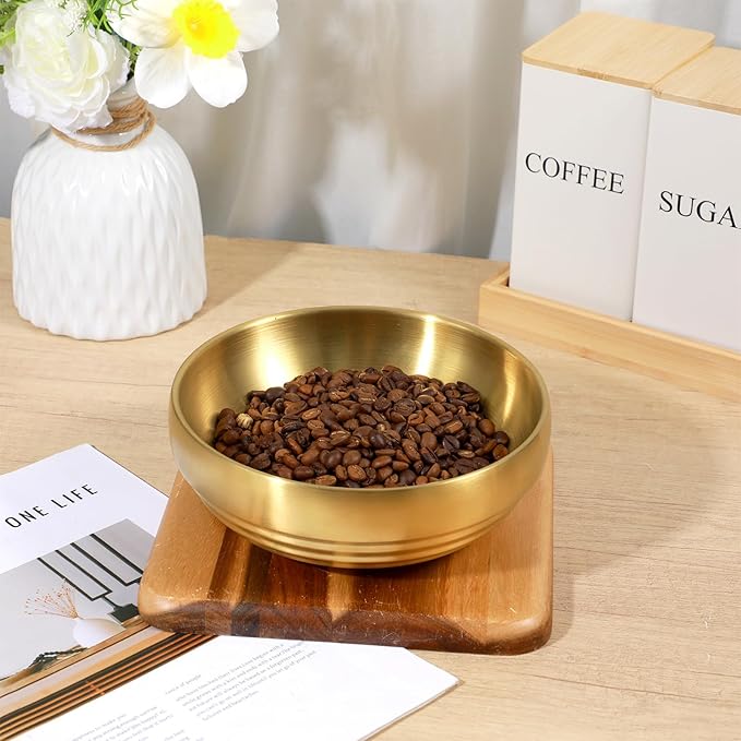 2 Pcs Gold Large Key Bowl, 7.4 Inch Decorative Key Bowl for Entryway Table Catch All Dish Gold Keys Bowls for Entryway Table Home Decor Centerpiece