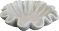 10" Large Handmade Decorative Bowl decor, Handicraft Scalloped Bowls for Modern Home Decor,Ruffle Decor,Key Bowl for Entry Table,Decorative Fruit Bowl for Kitchen Counter,Light Gray