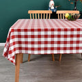 Gingham Table Cloth for Rectangle Tables red Checkered Plaid Tablecloth Heavy Duty Cotton Blend Washable & Wrinkle Table Cover for Outdoor Kitchen Dining Picnic Camping (60x120 Inch)