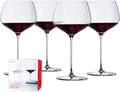 Spiegelau Willsberger Burgundy Wine Glasses, Crystal Clear Red Wine Glasses for Pinot Noir, Elegant Glassware, Wedding Gifts, Birthday Gifts for Women and Men, Home Bar Accessories, 25.6 oz, Set of 4