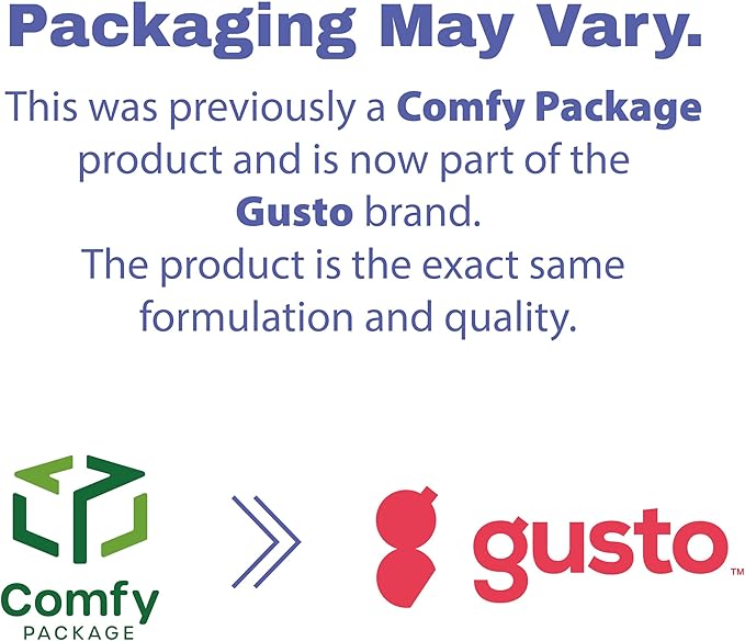 GUSTO [10 Inch-125 Pack Heavy-Duty Kraft Paper Plates, 100% Compostable, Biodegradable, Disposable Sugarcane - Brown Unbleached (Formerly Comfy Package)