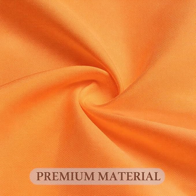 8 Pack Round Tablecloth 120 Inch Cloth Orange Tablecloth for Round Tables, Washable Polyester Table Cloth Stain and Wrinkle Resistant Decorative Table Cover for Wedding Party Dining Banquet
