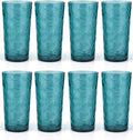 KX-WARE 18-ounce Acrylic Highball Glasses Plastic Tumbler, set of 8 Green