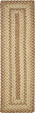 Homespice Cookie Dough Jute Braided Dinner Table Runner, Rustic Country Decor, Set of 2, Brown Rectangle 8x28 - Rich Colors, Easy to Clean, Durable and Protects Furniture