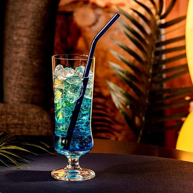 Krosno Cocktail & Long Drink Glasses, Set of 6, 10.1 oz, Avant-garde Collection – Pina Colada, Milkshake, Beer, Ice Cream, Cocktail Glass – Dishwasher Safe | Lead-Free Crystal Glass