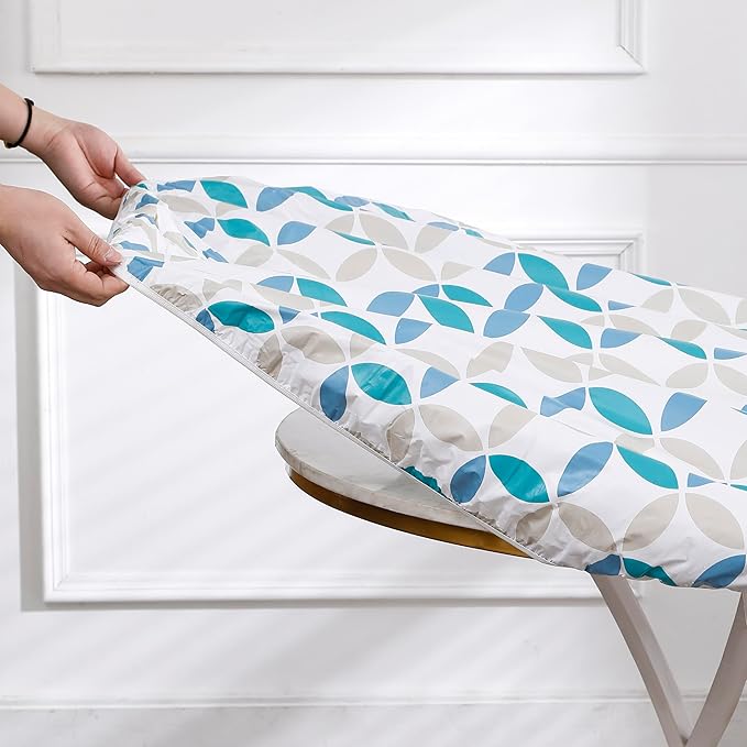 Walrus Round Vinyl Fitted Tablecloth with Flannel Backing Elastic Edge Design Table Cover Waterproof Oil-Proof PVC Table Cloth Stain-Resistant Best for 32"-36" Round