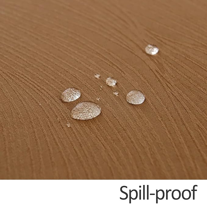 maxmill Jacquard Fall Tablecloth Swirl Design Spillproof Wrinkle Free Heavy Weight Soft Table Cloth for Harvest Thanksgiving Dinner Decorative Fabric Table Cover Rectangle 60 x 104 Inch, Fall Leaf