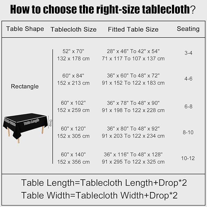 Smiry Rectangle Table Cloth Linen Textured, Waterproof Spillproof Anti-Wrinkle Burlap Tablecloth, Washable Decorative Fabric Table Cover for Dining, Party, Banquet, 60 x 120 Inch, Black