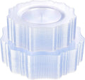 COLOSUS 100pcs Clear Plastic Plates - Heavy Duty Plastic Plates Disposable for Party/wedding Include 50pcs Dinner Plates and 50pcs Dessert Plates.