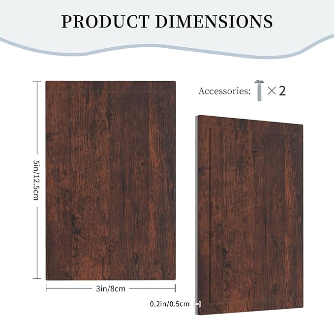 Light Switch Cover Brown Red Rustic Wood Grain Retro Farmhouse Wall Plate Cover 1 Gang Blank No Device Decorative Outlet Covers Electrical Switchplate for Farmhouse Cabin Decor