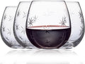 SHOSHIN Handmade Crystal Hand-cut Stemless wine glass (Star set of 4)