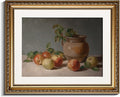 InSimSea Gold Framed Wall Art, Vintage Apple Jar Kitchen Wall Shelf Decor, Still Life Canvas Print Art, Dining Room Home Farmhouse Decor, Antique Paintings with Picture Frame 13x16inch