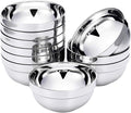 10 Pack Stainless Steel Bowls Double-walled Insulated Soup Bowls Multipurpose Rice Ice Cream Kids Snacks