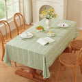 Zobesta Sage Green Tablecloth Rectangle 53 x 86 Inch, Cotton Green Table Cloth Rectangle Table, Washable Farmhouse Soft Boho Tablecloths Rectangular for Party, Holiday, Picnic, Dining, Outdoor,Fall