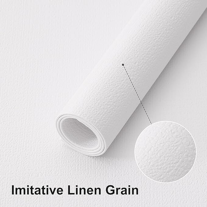homing Faux Leather Heat Resistant Placemats 6 Packs, Waterproof Wipeable Dining PU Place Mats for Indoor & Outdoor, Easy to Clean, White