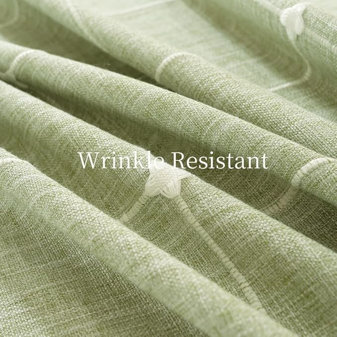 Zobesta Linen Square Table Cloth 70 x 70 Inch, Cotton Green Linen Square Tablecloth, Farmhouse Soft Boho Tablecloth for Outdoor, Party, Holiday, Picnic, Dining