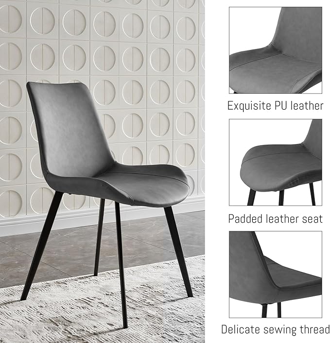 ZckyCine 67" Expandable Walnut Dining Table and 6 Upholstered Chairs, 7-Piece Dining Room Furniture Set, Mid-Century Modern Style for Home, Dining Room and Kitchen