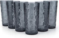 KX-WARE 18-ounce Acrylic Highball Glasses Plastic Tumbler, set of 6 Smoke Gray