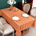 Zobesta Cotton Orange Table Cloth Square Table 53 x 53 Inch, Washable Farmhouse Tablecloth Cotton Tablecloth, Dining Table Cover for Halloween,Thanksgiving, Dining, Outdoor,Fall