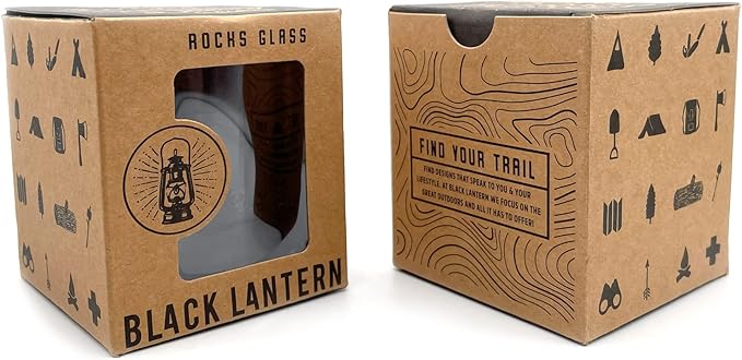Black Lantern Octopus Tentacle Whiskey Glasses - Set of Two 11oz. Old Fashioned Glasses with Gift Box