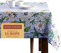 Maison d' Hermine Table Cloth Square Table 100% Cotton 60 x 60 Inches Tablecloth Reusable Decorative for Dining Room Farmhouse Home Valentines Day Decorations Spring Summer - Passiflora