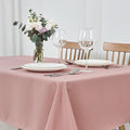 maxmill Square Jacquard Tablecloth Waterproof Spillproof Wrinkle Resistant Soft Weaved Design Table Cloth for Dinner and Party Washable Fabric Cover, Indoor Outdoor Use, 60 x 60 Inch, Pale Blush
