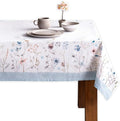 Maison d' Hermine Table Cloth Square Table 100% Cotton 54 x 54 Inches Fall Tablecloth Reusable Everyday Use for Thanksgiving Christmas Decorations Dining Farmhouse Party (Ice Florals)