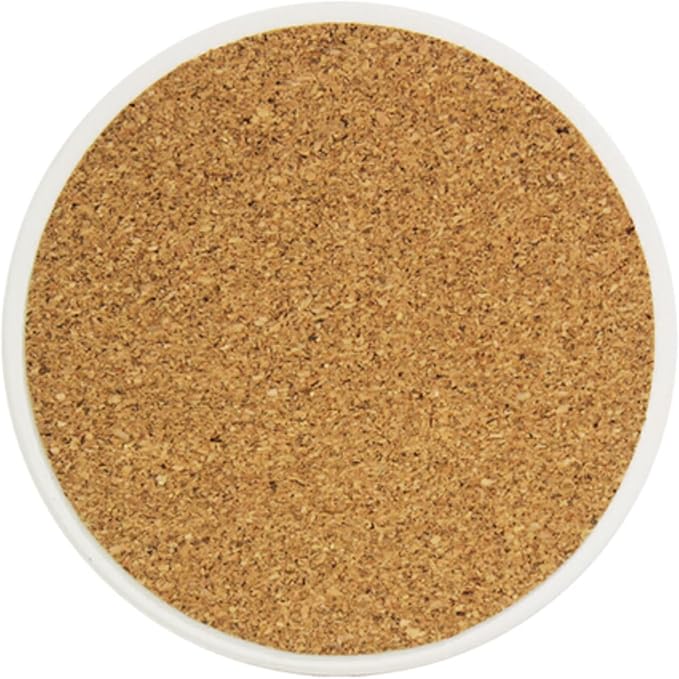 Coasters for Drinks Coaster Drink Set Decorative Coffee Table Desk Cup Mat Spring Cute Cork Bar Backing Round Home Decor Orange Flamingos and Green Cactus Flowers23