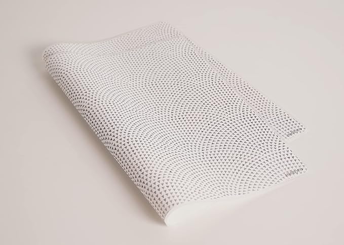 Mintrico placemat for Dining Table Set of 2 Silicone Heat Resistant Non Slip (Fans)